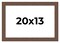 20x13 Wide Barnwood Picture Frame with UV-Resistant Acrylic & Acid Free Backing, Available in 6 Paint Finishes - Grey, Brown, White, and Black